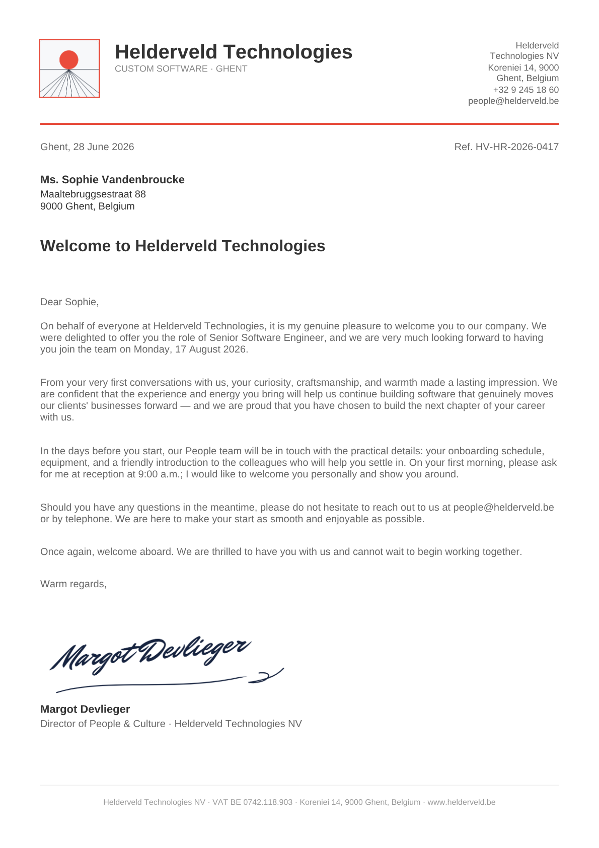 Contracts & letters
