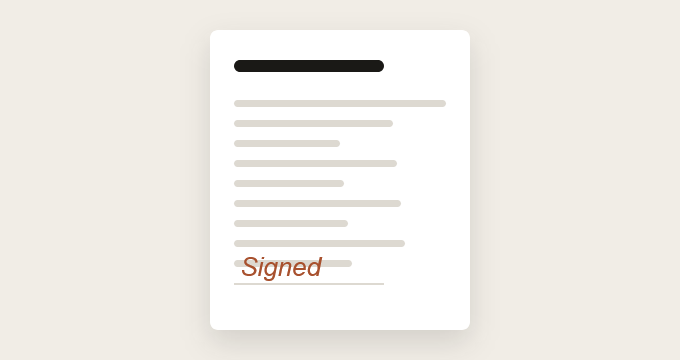 Contracts & letters